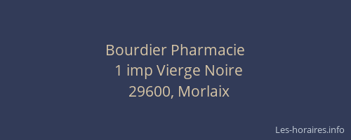 Bourdier Pharmacie