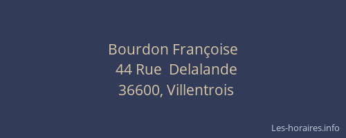 Bourdon Fran&ccedil;oise
