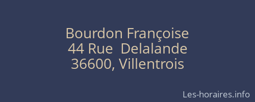 Bourdon Françoise