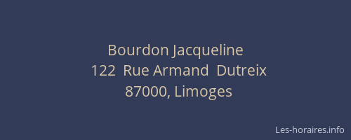 Bourdon Jacqueline
