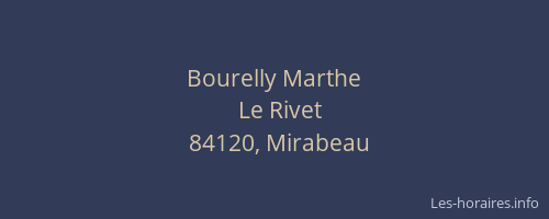 Bourelly Marthe