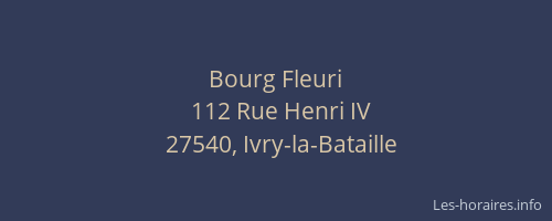 Bourg Fleuri