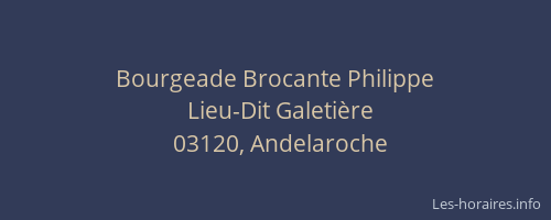 Bourgeade Brocante Philippe