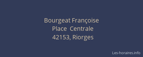 Bourgeat Françoise