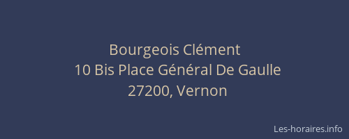 Bourgeois Clément