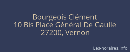 Bourgeois Clément