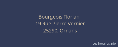 Bourgeois Florian