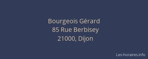 Bourgeois Gérard