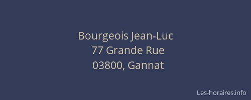 Bourgeois Jean-Luc