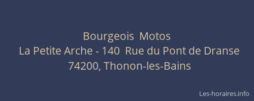 Bourgeois  Motos