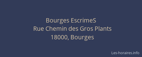 Bourges EscrimeS