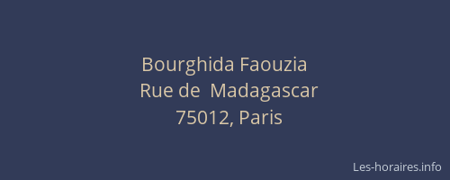 Bourghida Faouzia