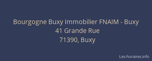 Bourgogne Buxy Immobilier FNAIM - Buxy