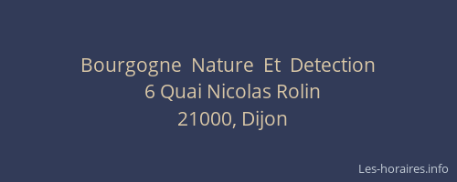 Bourgogne  Nature  Et  Detection
