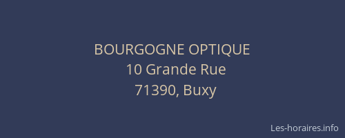 BOURGOGNE OPTIQUE