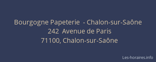 Bourgogne Papeterie  - Chalon-sur-Saône