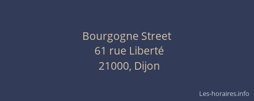 Bourgogne Street