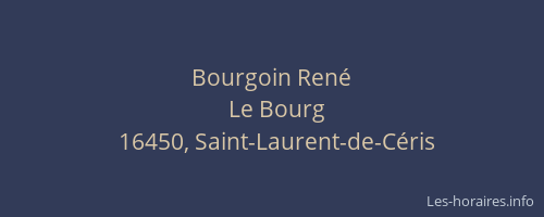 Bourgoin Ren&eacute;