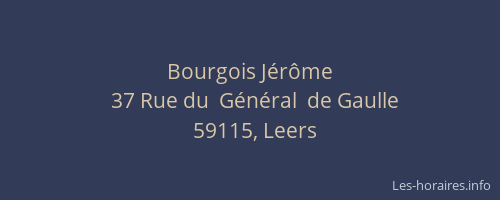 Bourgois Jérôme