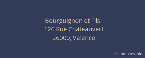 Bourguignon et Fils