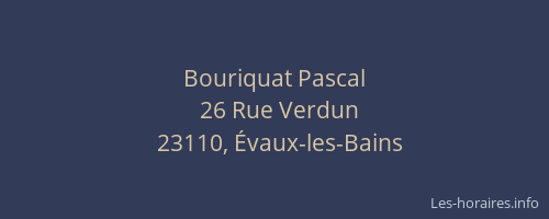 Bouriquat Pascal