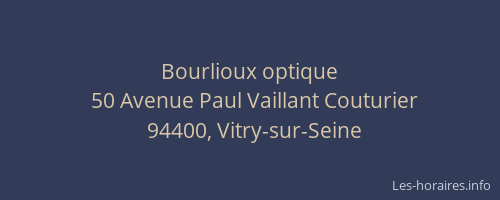 Bourlioux optique