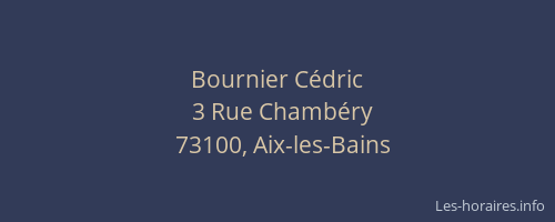 Bournier Cédric