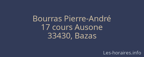 Bourras Pierre-André