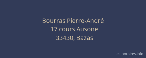 Bourras Pierre-André