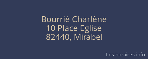 Bourrié Charlène