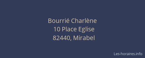 Bourrié Charlène