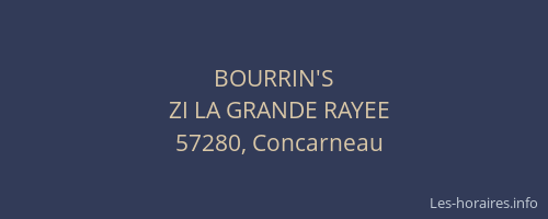 BOURRIN'S