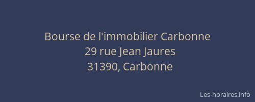 Bourse de l'immobilier Carbonne