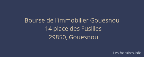 Bourse de l'immobilier Gouesnou