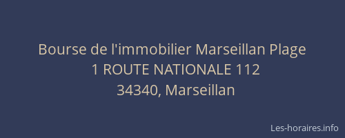 Bourse de l'immobilier Marseillan Plage