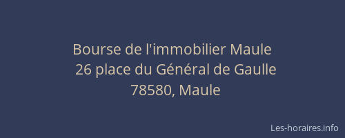 Bourse de l'immobilier Maule