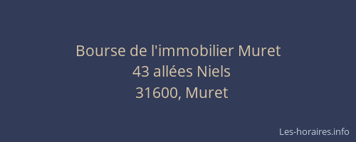 Bourse de l'immobilier Muret