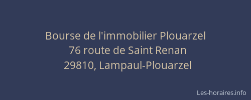 Bourse de l'immobilier Plouarzel