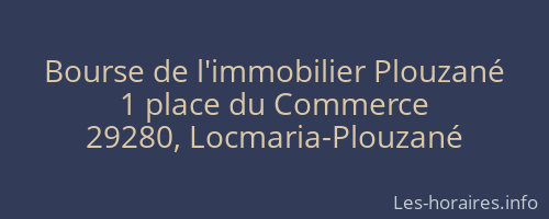 Bourse de l'immobilier Plouzané