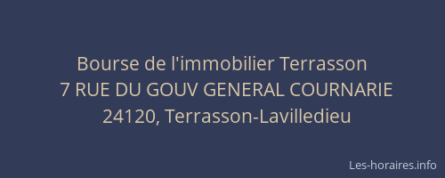 Bourse de l'immobilier Terrasson