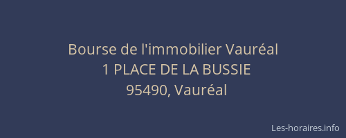 Bourse de l'immobilier Vauréal
