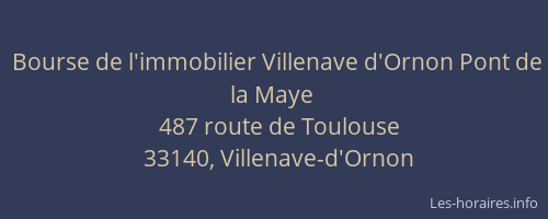 Bourse de l'immobilier Villenave d'Ornon Pont de la Maye