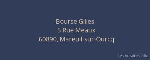 Bourse Gilles