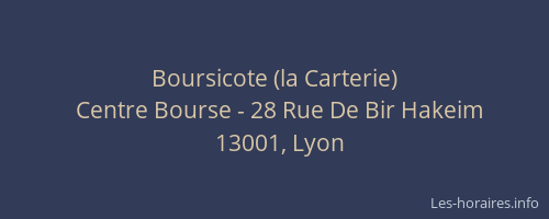 Boursicote (la Carterie)