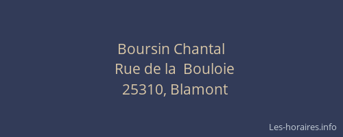 Boursin Chantal