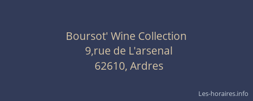 Boursot' Wine Collection