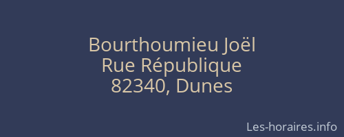 Bourthoumieu Joël
