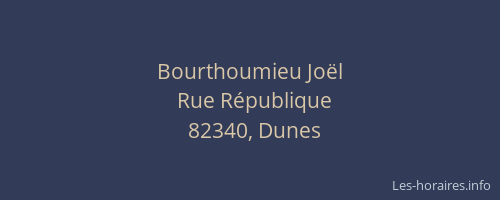 Bourthoumieu Joël