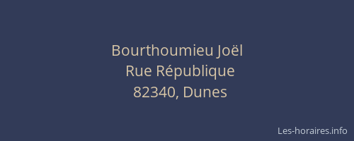 Bourthoumieu Jo&euml;l