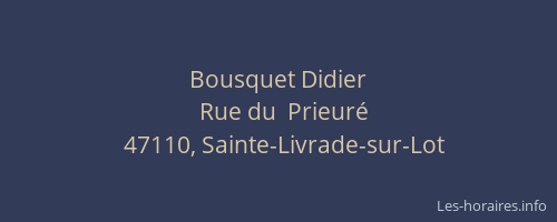 Bousquet Didier